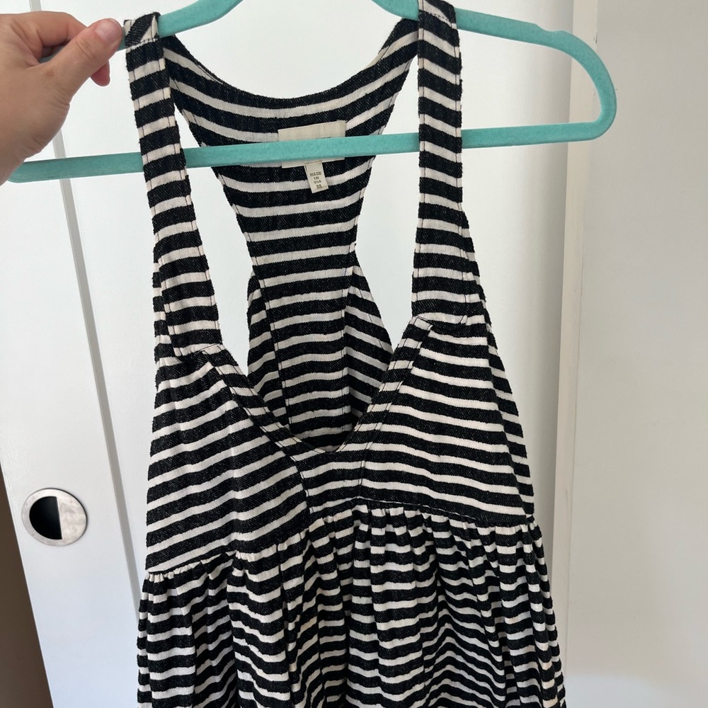 KOCH Striped Top Size M Black and White